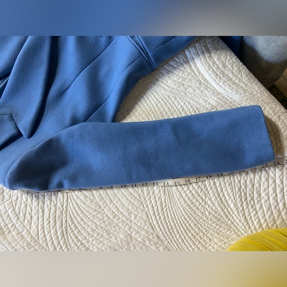 Avec Les Filles Double Breasted Wool Blend Coat in Silverlake Blue - Picture 14 of 14